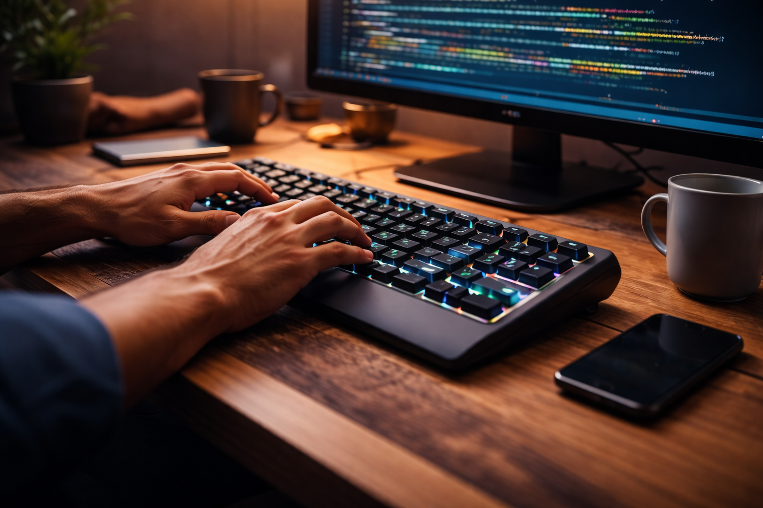 Context: code and editor