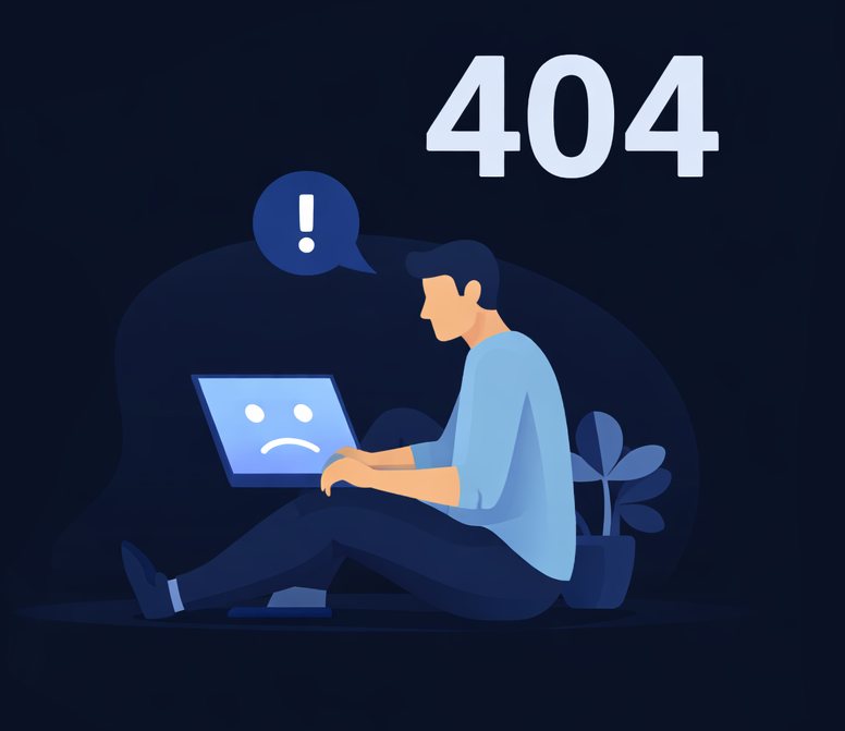 SkillsTyping 404 illustration